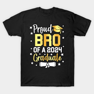 Proud Brother of 2024 Graduate Family Senior Graduation Day T-Shirt